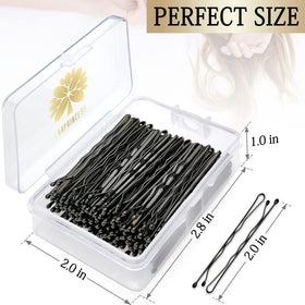 KANPRINCESS clear storage box open with sorted pins, organized and travel-ready