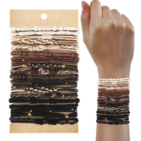 KANPRINCESS front packaging showing 20-piece boho hair tie set and benefits