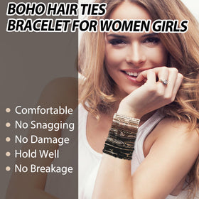 KANPRINCESS hair tie securing a high ponytail demonstrating secure no-damage hold