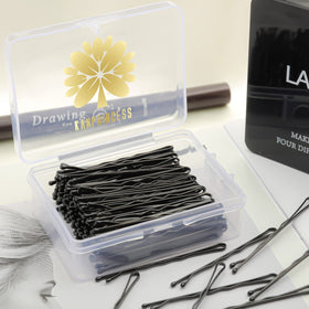 KANPRINCESS pins holding an elegant updo, discreet support for styled hair