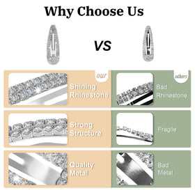 KANPRINCESS side profile of curved 2.4-inch snap clip showing gentle design and comfort