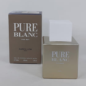 Karen Low bottle on dresser styled with accessories conveying confident wear