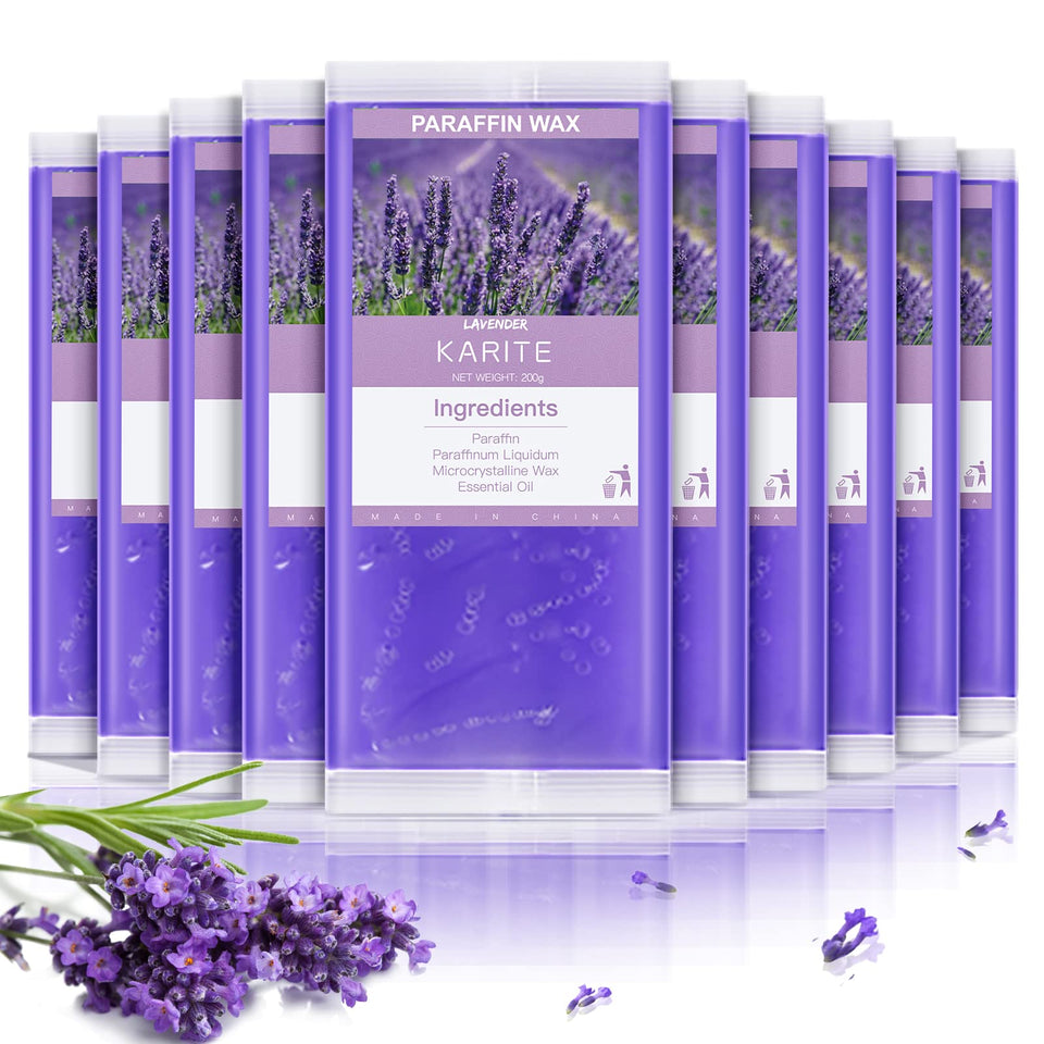 KARITE front packaging showing 10-pack with lavender scent, clear supply benefit