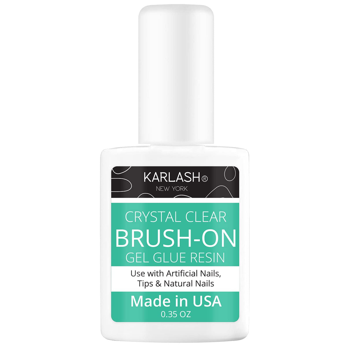 Karlash brush-on repair in use securing a cracked nail for fast strength