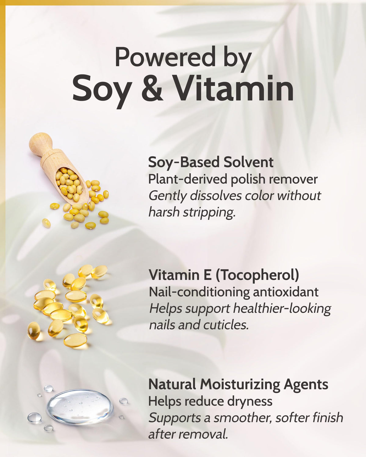 karma organic unscented ingredient display featuring soybean oil nourishment