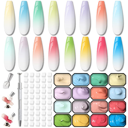 Karroy front packaging showing 16 gel colors and clear benefit of variety