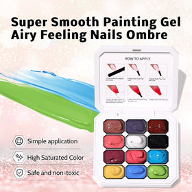 Karroy sponge patting demonstration showing quick gradient creation