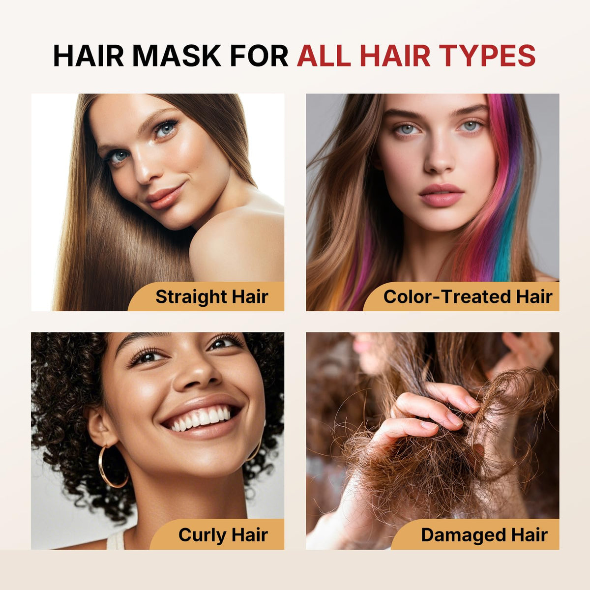 Karseell before and after hair comparison showing visible repair