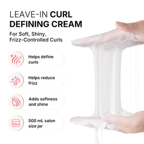 Karseell cream texture close-up demonstrating smooth consistency for easy curl shaping
