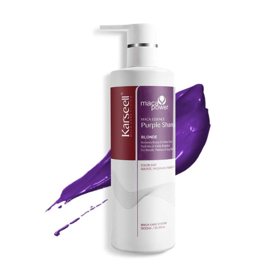 Karseell front bottle 500ml showing packaging and benefit of brass neutralizing