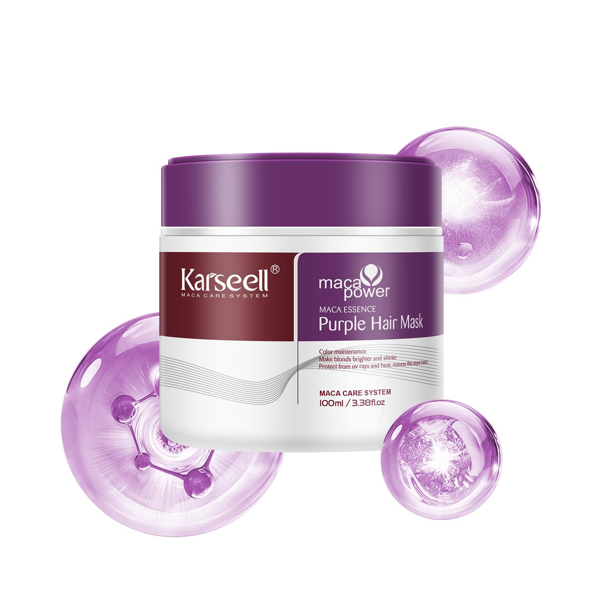 Karseell front packaging 100ml showing product and purpose for cool tones