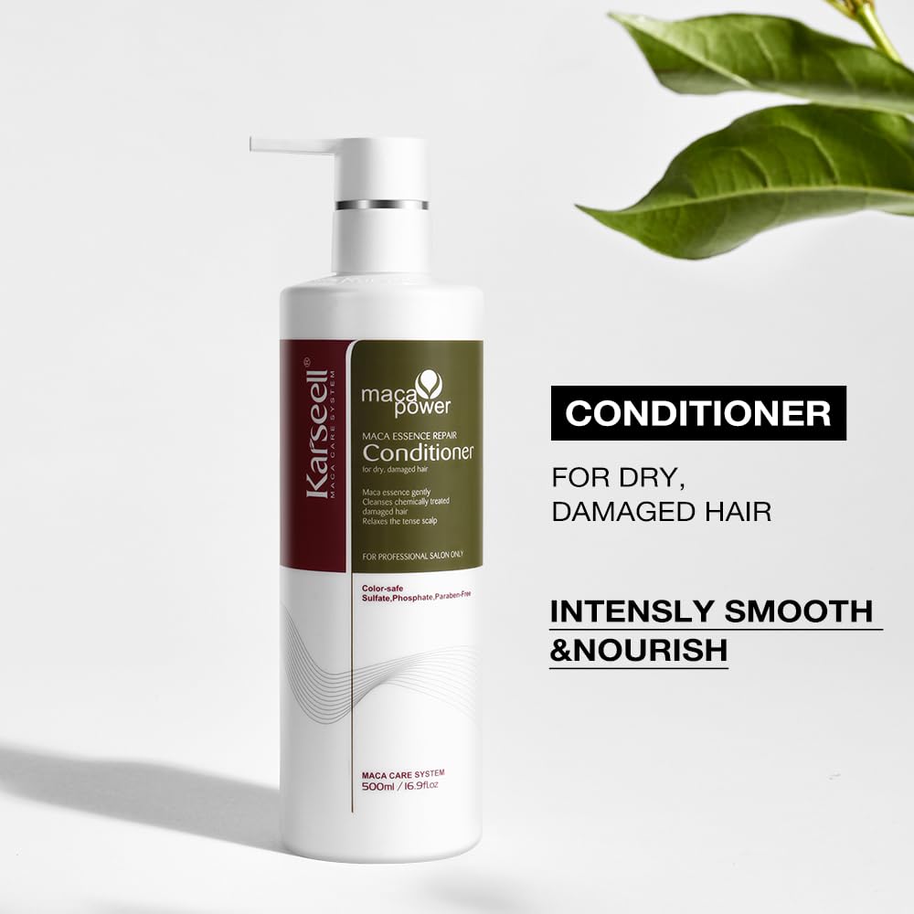 Karseell conditioner applied in shower demonstrating detangling and hydration benefits