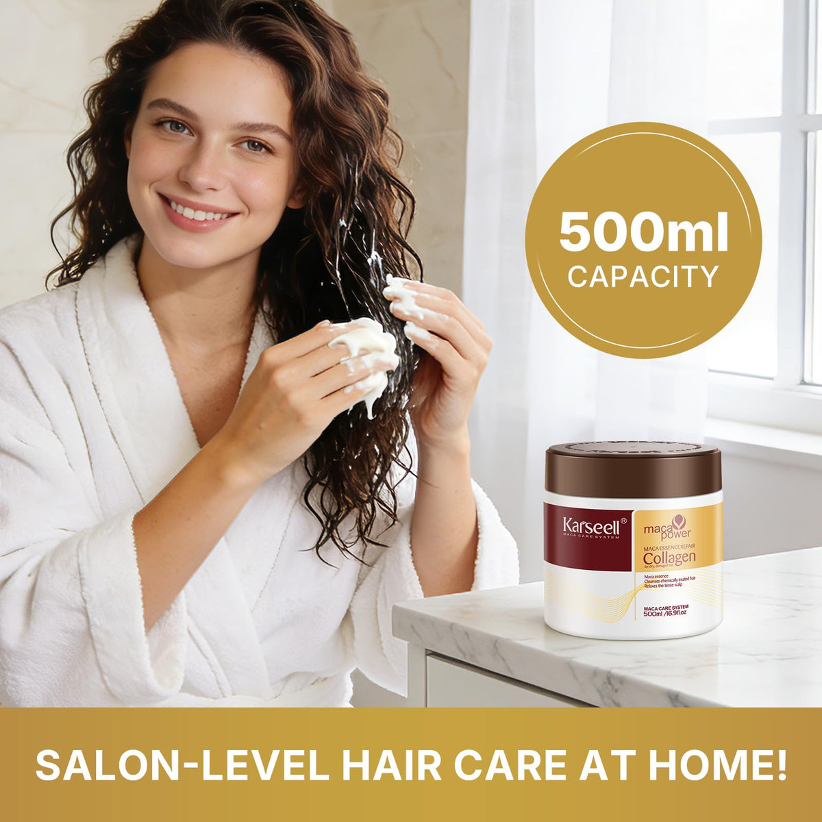 Karseell on a bathroom shelf in a lifestyle setting showing everyday use convenience