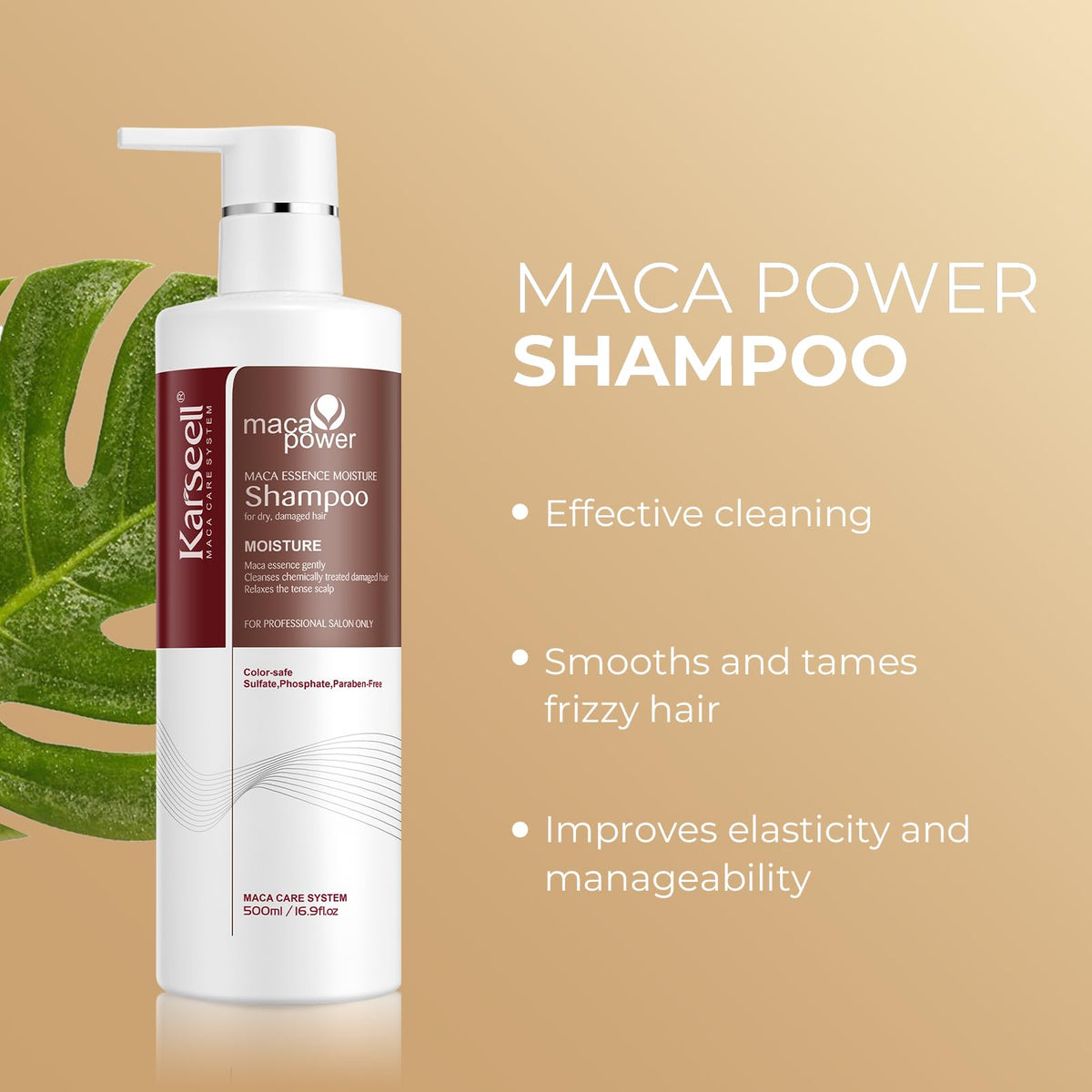 Karseell shampoo lather in hand illustrating gentle cleansing and hydration