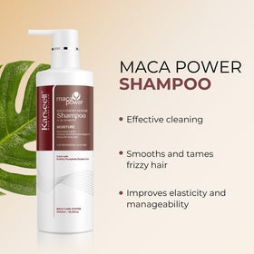 Karseell shampoo texture in hand showing creamy lather for gentle moisturizing cleanse