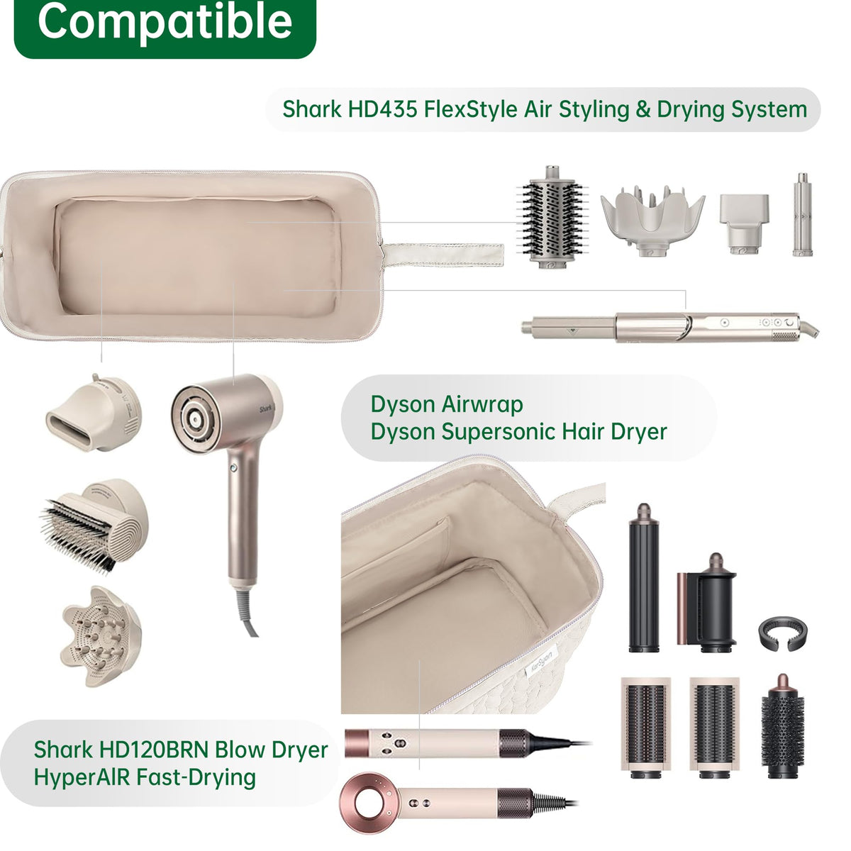 KarSyon next to suitcase size comparison showing space-saving benefit