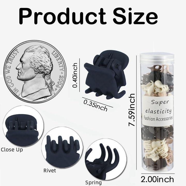 Kasmena clip beside a coin showing compact size and travel-friendly convenience benefit