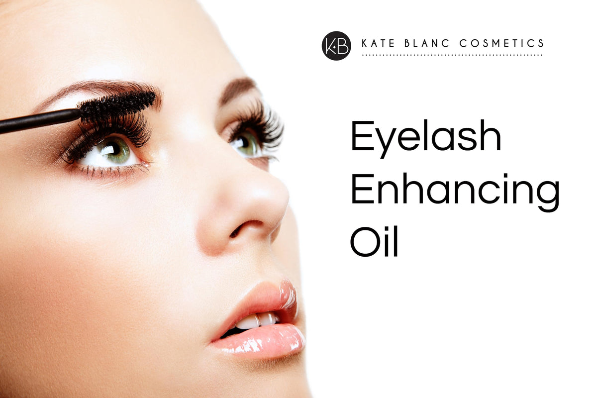 Kate Blanc Cosmetics oil texture pouring to show thick, nutrient-rich consistency