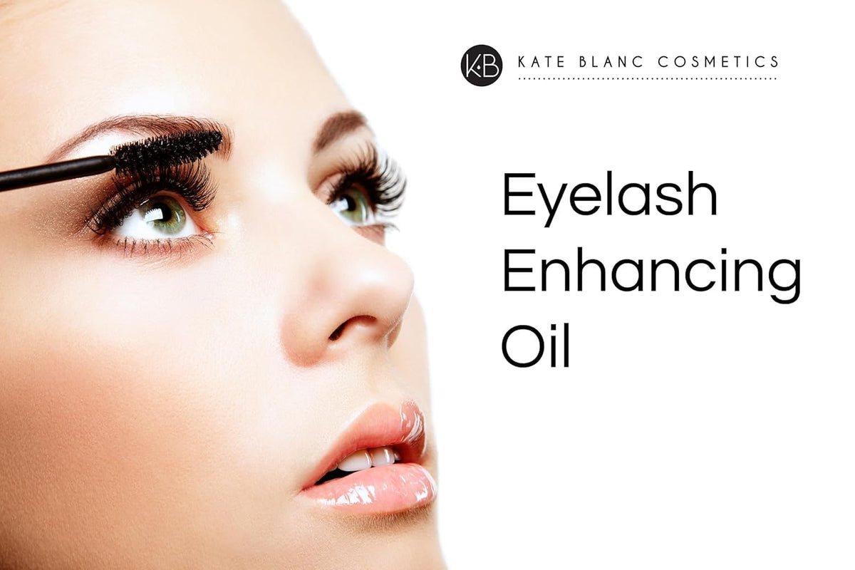 Kate Blanc Cosmetics oil pouring to show thick texture and moisturizing benefit