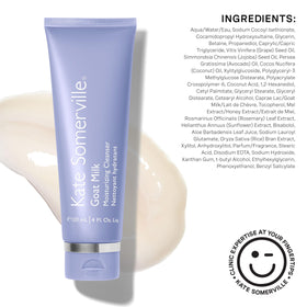 Kate Somerville before and after skin texture comparison showing softer, less tight skin