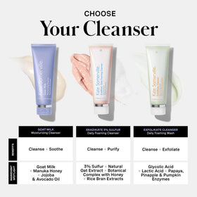 Kate Somerville cleanser on bathroom counter showing routine use and comforting results