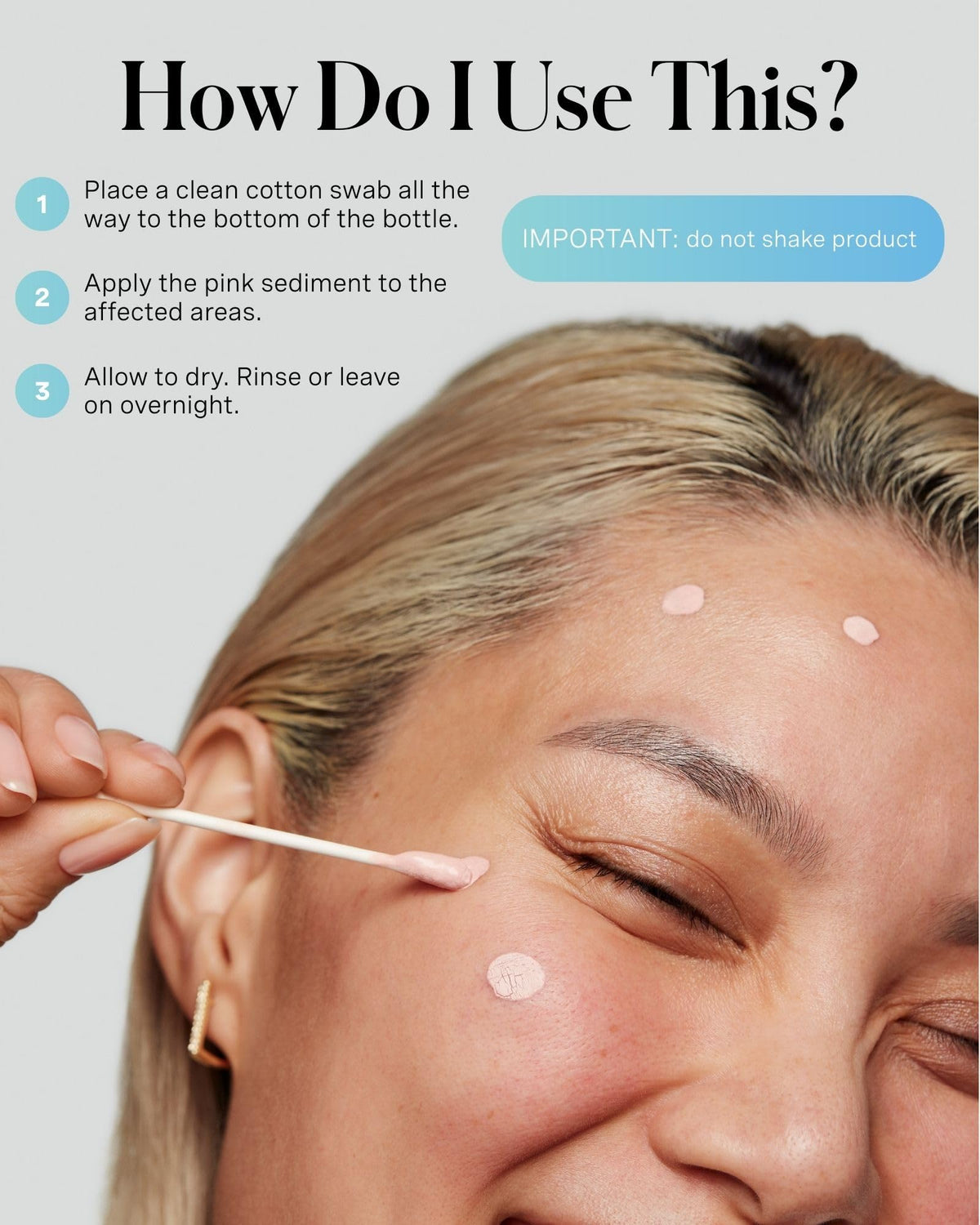 Kate Somerville EradiKate application in use with cotton swab applying spot treatment for precision