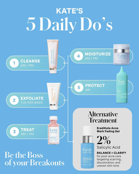 Kate Somerville EradiKate lifestyle bathroom vanity placement suggesting daily skincare routine benefit