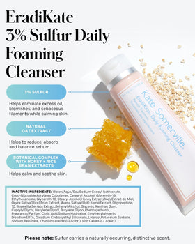 Kate Somerville foaming texture closeup demonstrating gentle lather benefit