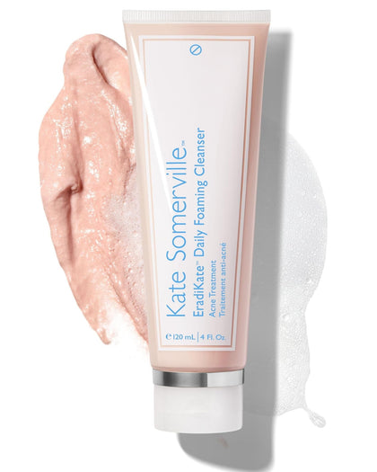 Kate Somerville front pump bottle showing 4 oz size and clinical packaging benefit