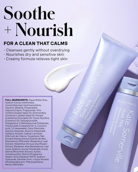Kate Somerville dispenser pumping cleanser onto fingers for easy daily application benefit