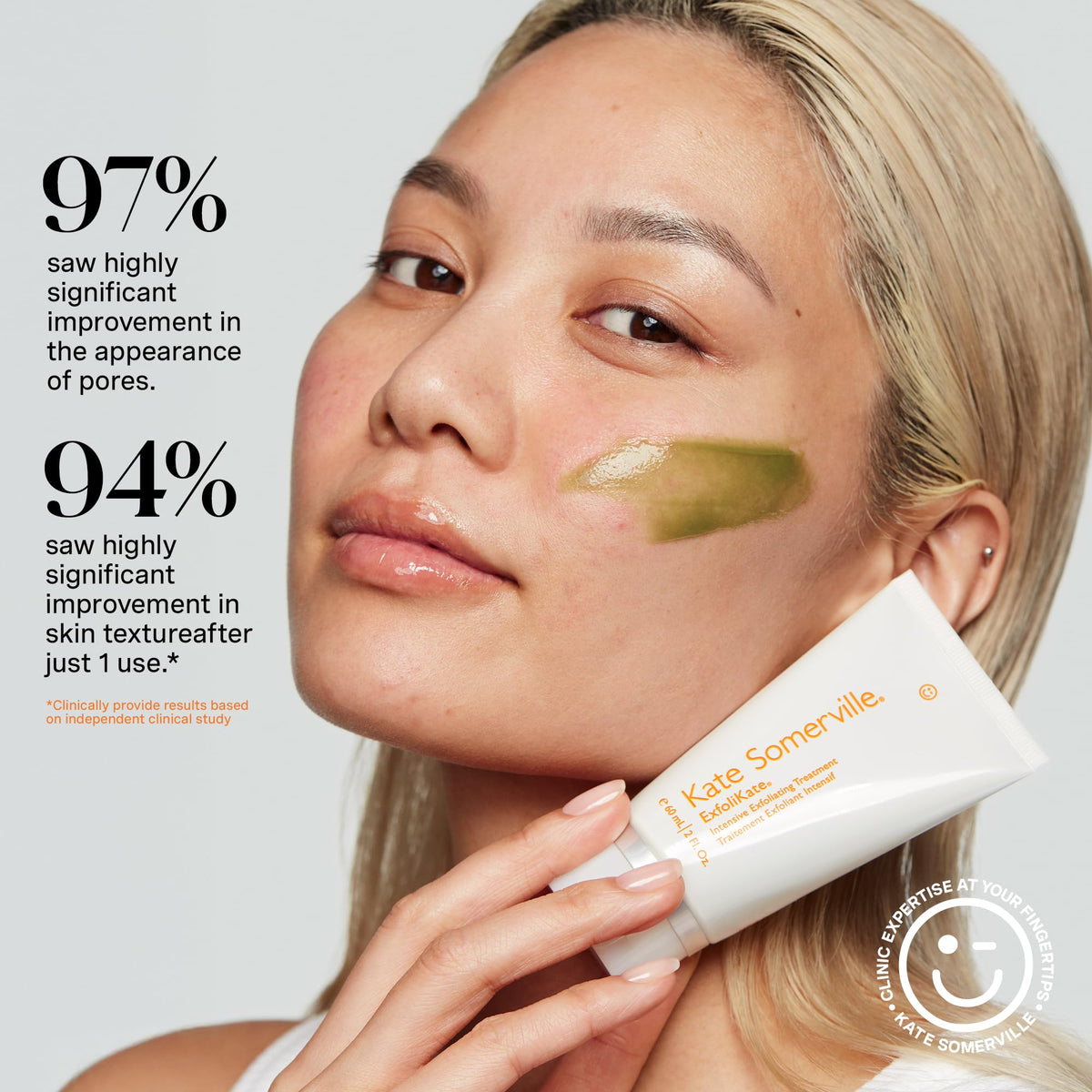 Kate Somerville close-up of scrub texture showing gentle exfoliation