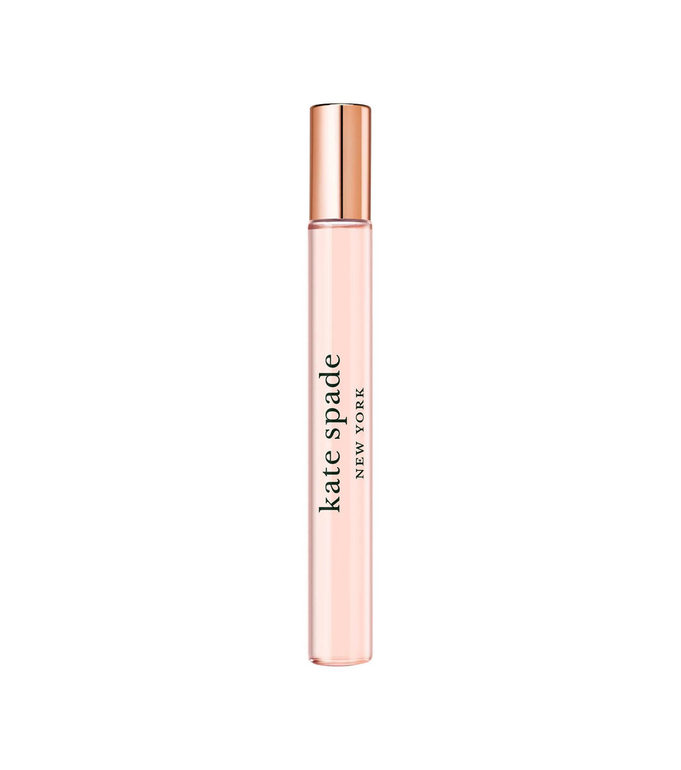 kate spade new york purse spray front view showing compact bottle, perfect for travel