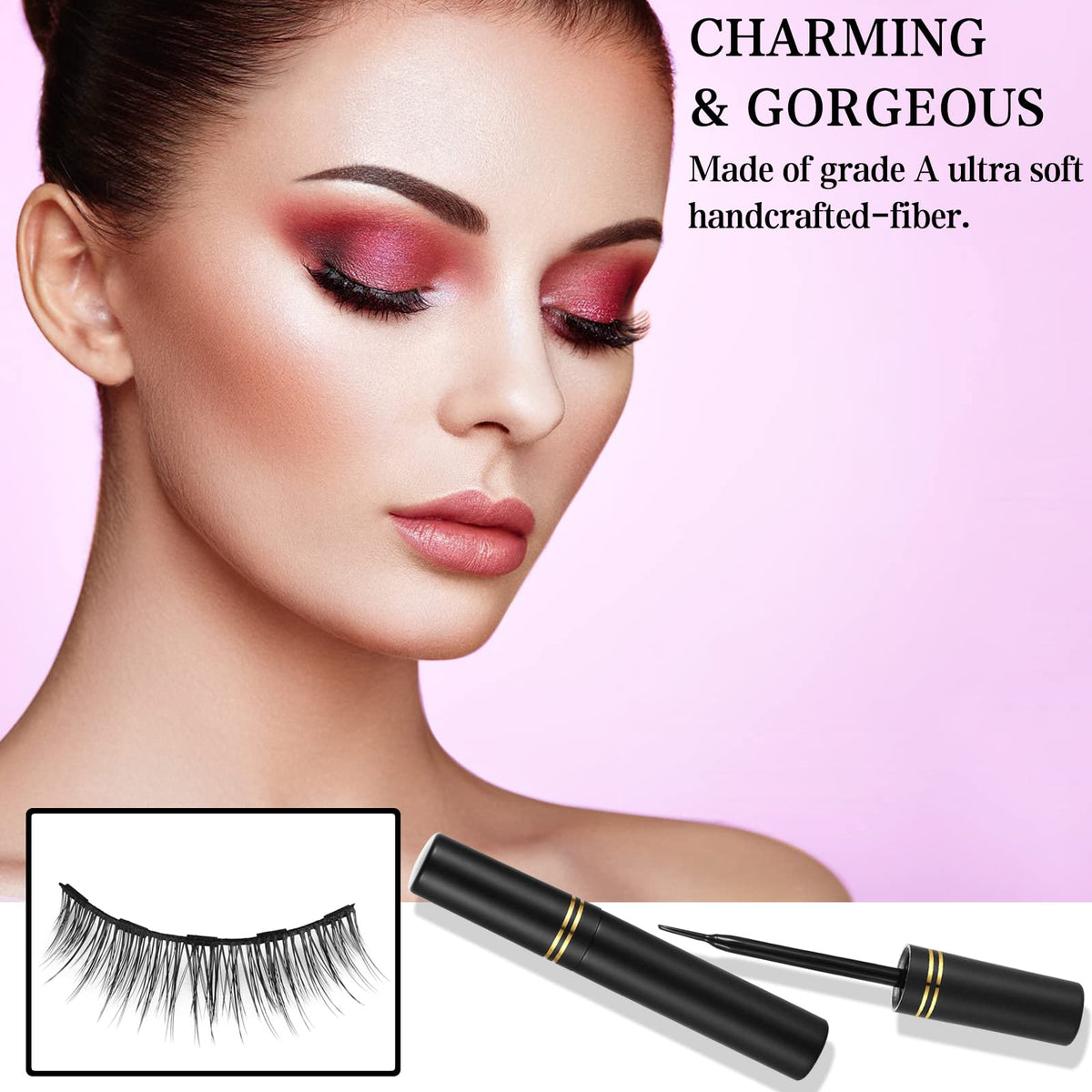 KATGE close-up of lash band texture highlighting soft lightweight comfort
