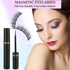 KATGE magnetic eyeliner bottle and brush demonstrating easy precision application