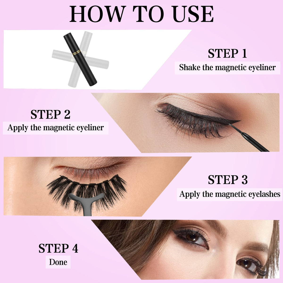 KATGE layout of twelve lash styles illustrating versatile looks for occasions