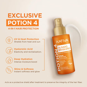 KATIVA conditioner pouring from tube to demonstrate hydration and detangling