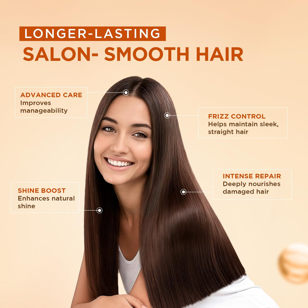 KATIVA conditioner pouring texture showing smooth detangling and frizz control benefits