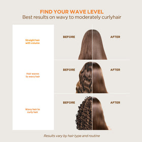 KATIVA hair before and after comparison highlighting reduced frizz and shine