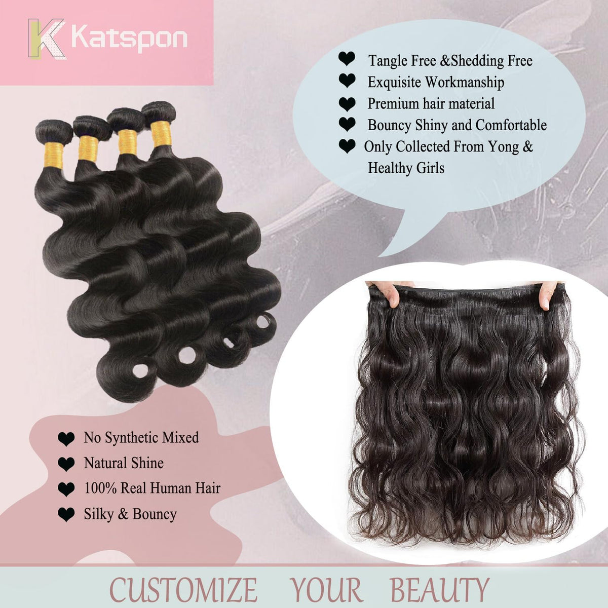 Katspon double-stitched weft close-up highlighting reduced shedding