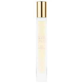 KAYALI Yum Boujee Marshmallow travel spray front view with compact gift-ready packaging