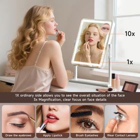 Kcavvi mirror adjusted tall and rotated to demonstrate flexible positioning benefit