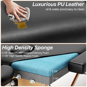 KCC leg adjustment detail with twist knob for easy height customization and stability