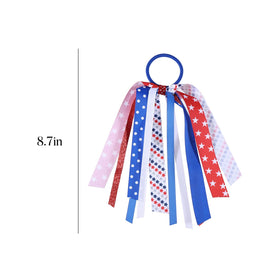 KCHIES pair of streamers laid flat highlighting color contrast and length