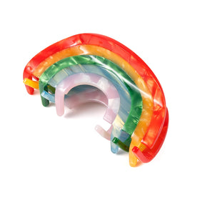 KCHIES rainbow clip front view showing colorful design and playful accent
