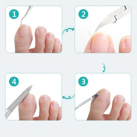 Kcyuowq in use toenail trim reduces bending and improves safety