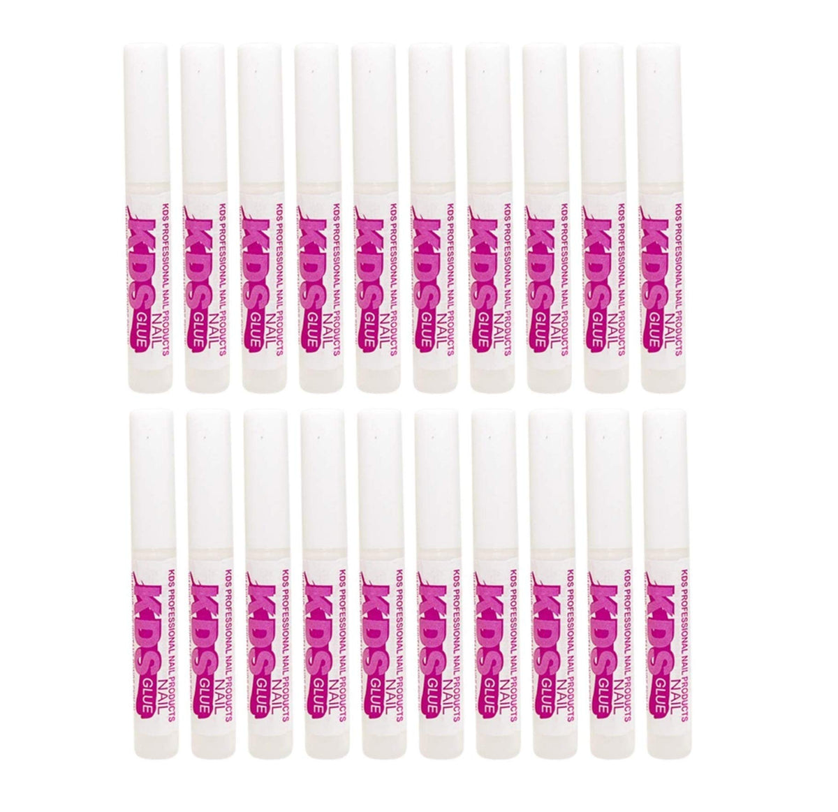 KDS front packaging showing 20 single-use tubes and clear labeling for secure bonding