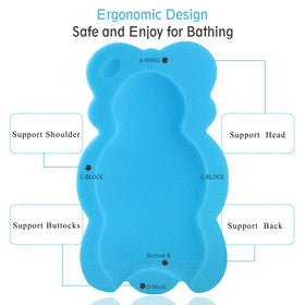 KECUCO cushion placed in sink demonstrating secure fit and stability