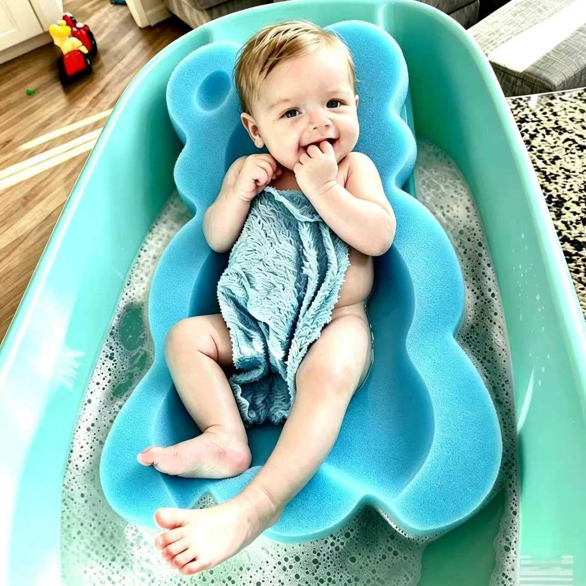 KECUCO soaked cushion expanded to show plush water-absorbing benefit