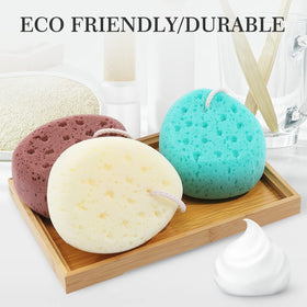KECUCO close-up of PU foam texture highlighting softness and gentle exfoliation