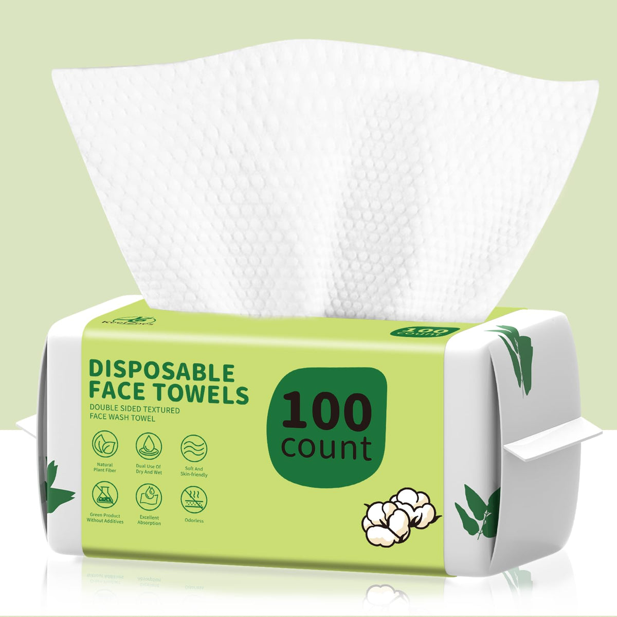 KeeiZoes front packaging showing 100-count biodegradable wipes for convenience